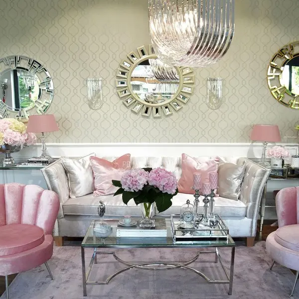 GEOMETRIC RESOURCE New York style geometric wallpaper American style WHITE GREY SILVER SILVER