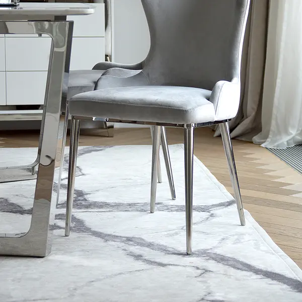 Elegant rug STATUARIO IVORY CARRARA gray by Maciej Zień