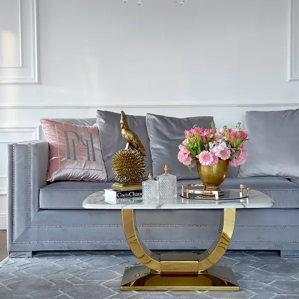 Cushion 50x50 with logo in Emerald grey fabric