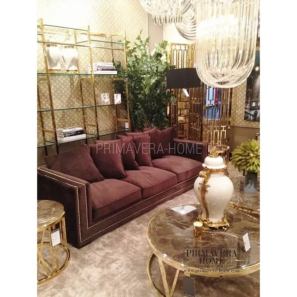 NERO comfortable glamour grey black sofa bed with cushions