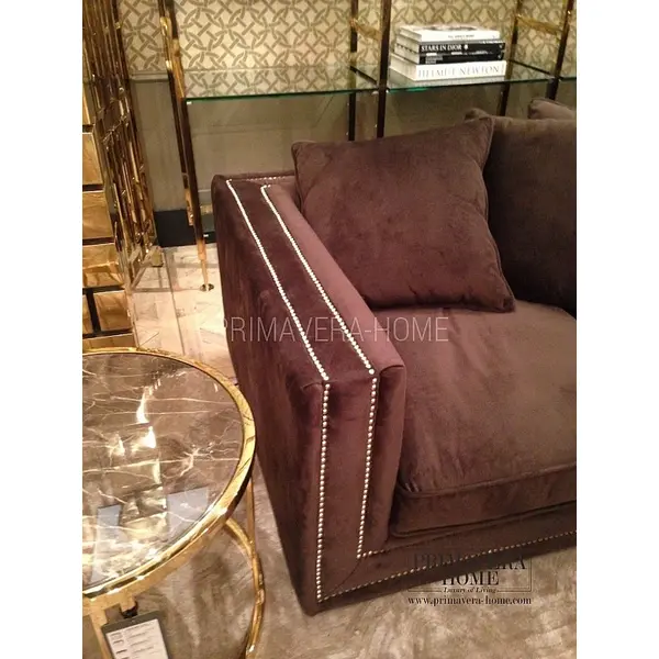 NERO comfortable glamour grey black sofa bed with cushions