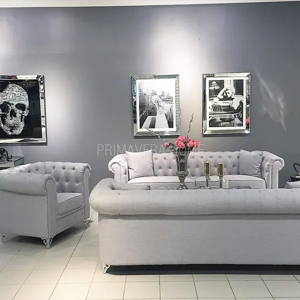 SOFA in English style with bedroom function, quilted CHESTERFIELD CLASSIC