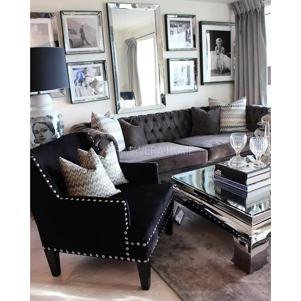 SOFA in English style with bedroom function, quilted CHESTERFIELD CLASSIC