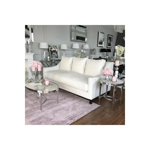 Luksusowa wygodna kanapa 3 osobowa aksamitna sofa z funkcją spania MANHATTAN