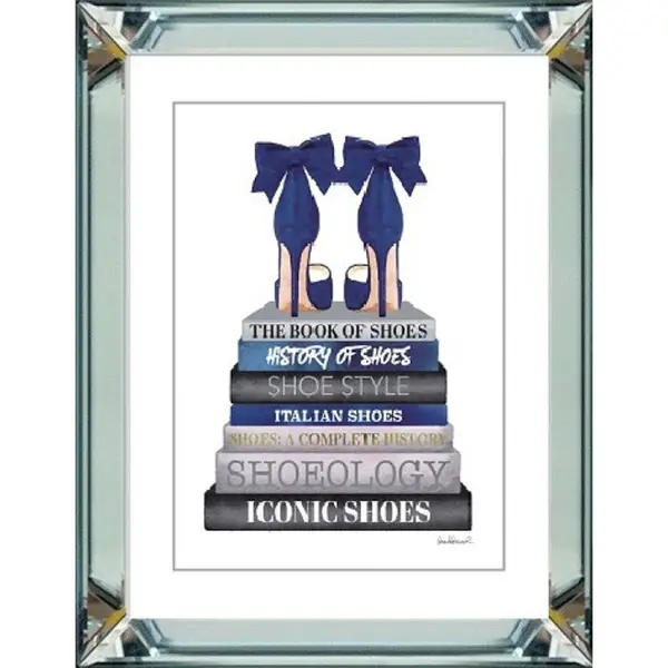 Obraz w lustrzanej ramie stylowy nowoczesny SHOE STYLES Amanda Greenwood