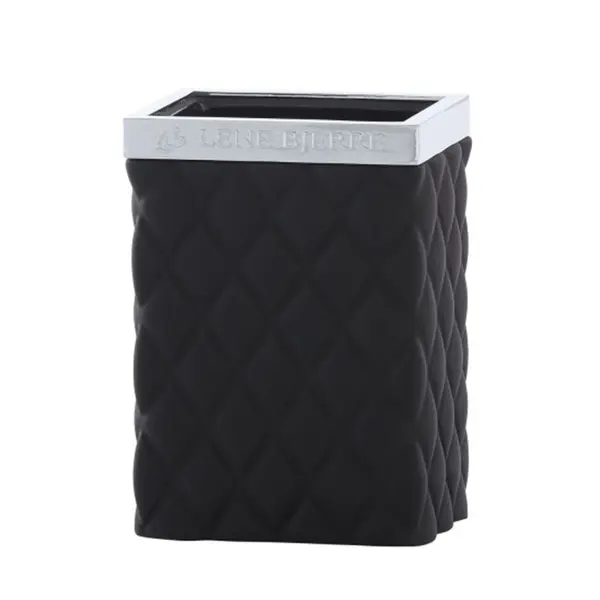 Pojemnik na szczoteczki czarny Portia tumbler Lene Bjerre