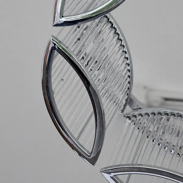 Żyrandol glamour, lampa wisząca owalnymi kloszami, okrągły, styl klasyczny, nowojorski MAJESTIC M OUTLET