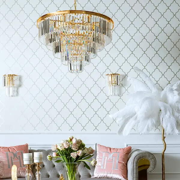 Kinkiet glamour kryształowy nowoczesny lampa ścienna złoty GLAMOUR XS