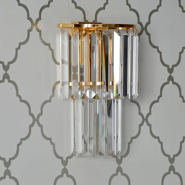 Kinkiet glamour kryształowy nowoczesny lampa ścienna złoty GLAMOUR XS