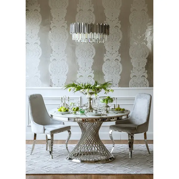 Crystal chandelier Glamour EMPIRE SILVER L 80cm