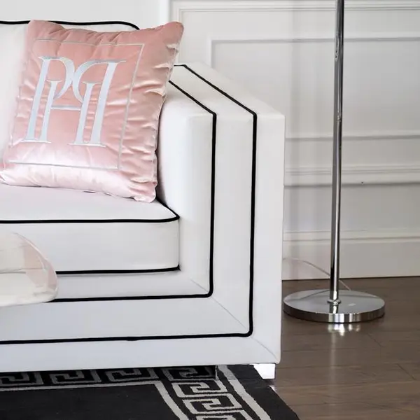 Luksusowa sofa rozkładana 3 osobowa klasyczna aksamitna kanapa BIANKA