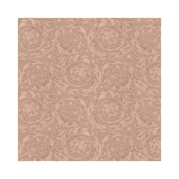 Tapeta geometryczna Versace Barocco Metallics jasny mosiądz
