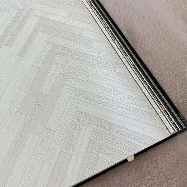 Exclusive Versace geometric wallpaper shades of gray gray herringbone chevron zigzags