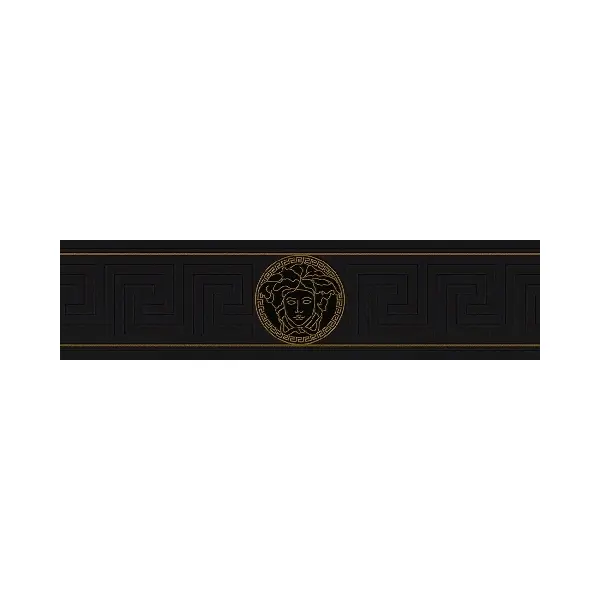 Decorative frame, decorative strip for wallpaper Versace 5m x 13 cm black jellyfish