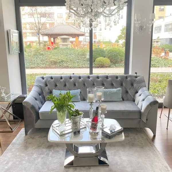 Modern glamour upholstered sofa with PRADA bedroom function