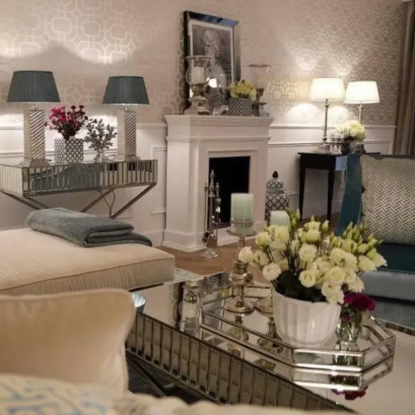 Aksamitny narożnik złoty, srebrny z funkcją spania nowoczesna kanapa narożna NERO