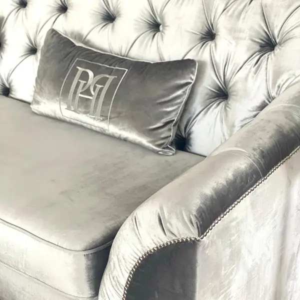 Modern glamour upholstered sofa with PRADA bedroom function