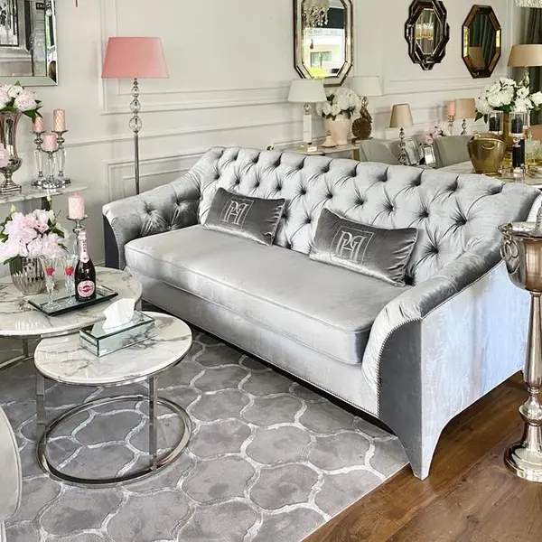 Modern glamour upholstered sofa with PRADA bedroom function