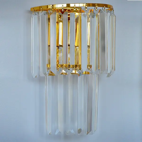 Kinkiet glamour kryształowy nowoczesny lampa ścienna złoty GLAMOUR XS