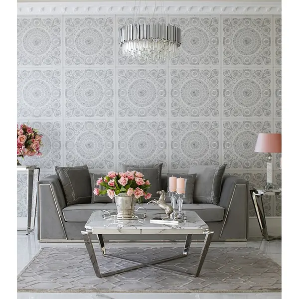 Crystal chandelier Glamour EMPIRE SILVER L 80cm