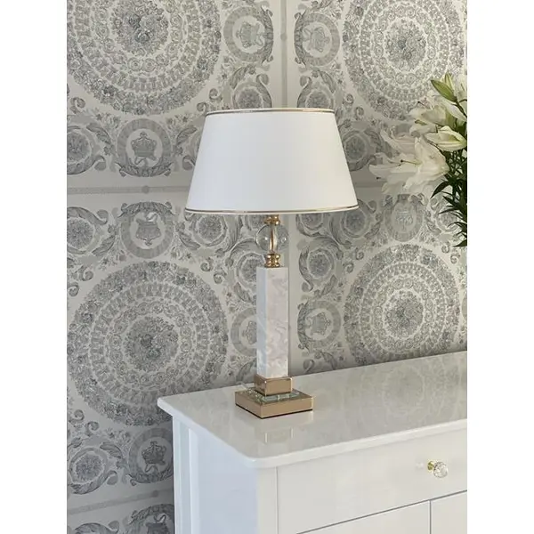 Chest of drawers ELENA GLAMOR , bent legs with drawers, white