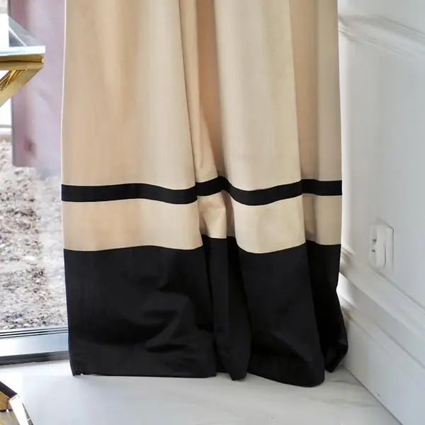 Zasłona wysokiej jakości dwukolorowa do salonu, sypialni - usługa szycia