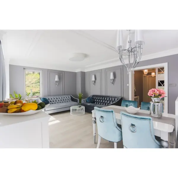 Glamour chair PRINCE with knocker for dining room New York modern 