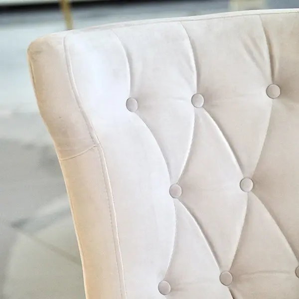 Glamor upholstered chair, quilted GRETA