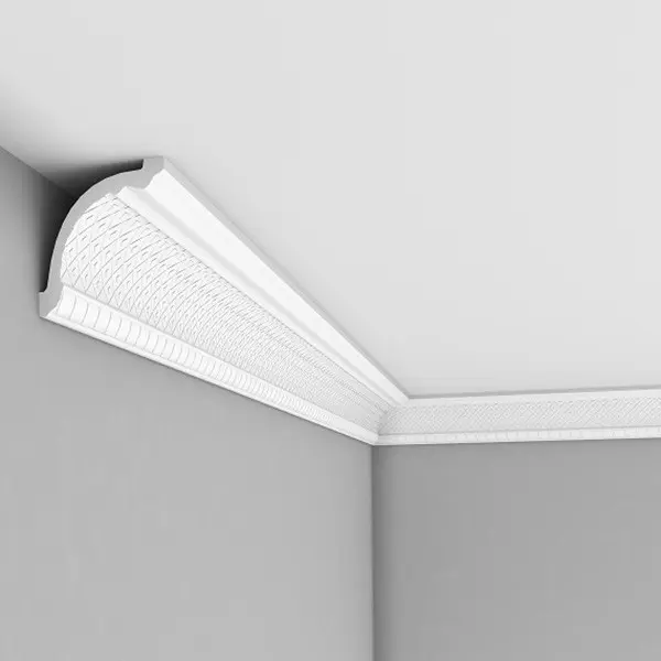 Decorative ceiling molding white 14,5 cm 200 cm