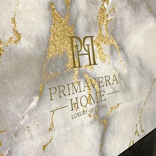 Torba prezentowa szaro-złota firmowa