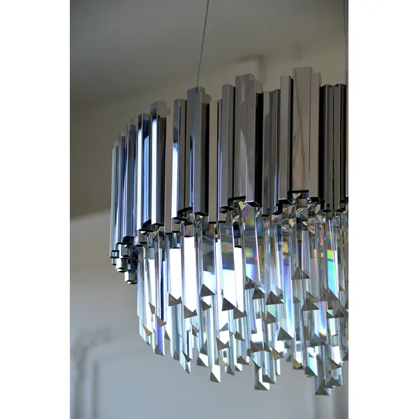 Crystal chandelier Glamour EMPIRE SILVER L 80cm