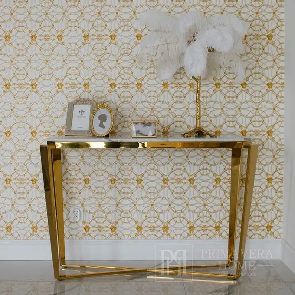 Tapeta glamour Versace IV geometryczna Art Deco Home złota