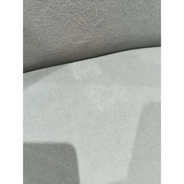 Krzesło glamour, klasyczne, tapicerowane, do jadalni, drewniane,  szare, nowoczesne, srebrna kołatka JAMES POEKSPOZYCYJNY