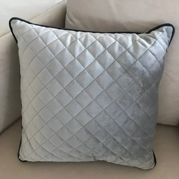 Decorative pillow, 45x45, gray, kedra, for the living room