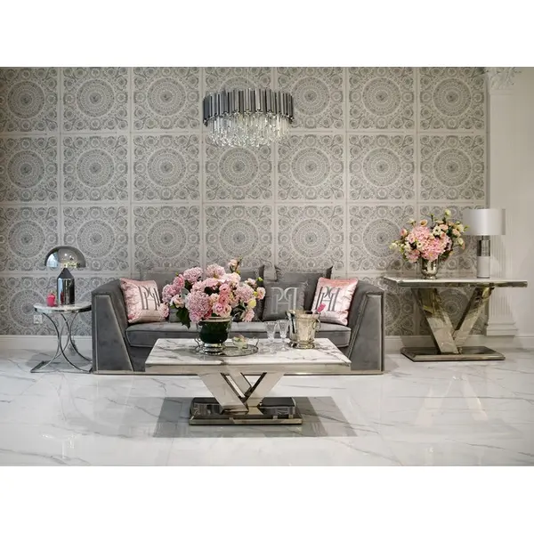 Crystal chandelier Glamour EMPIRE SILVER L 80cm