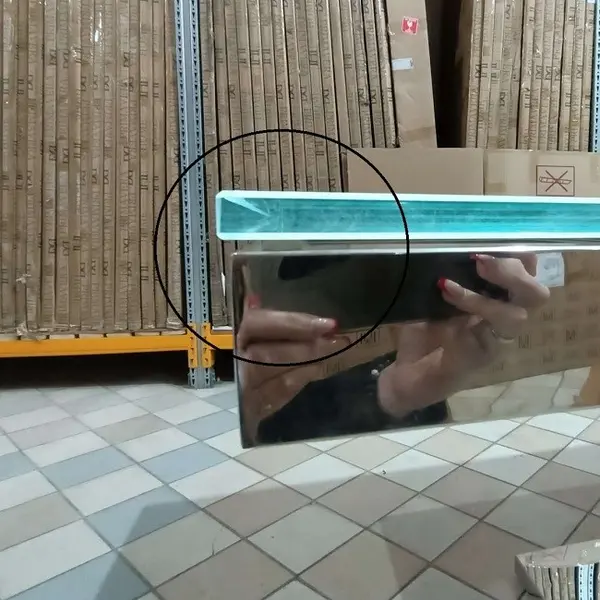 Stół glamour ekskluzywny do jadalni, nowoczesny, designerski, szklany blat, srebrny ART DECO II OUTLET