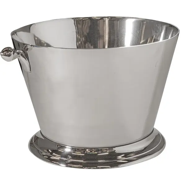 Alcohol cooler for flowers OVAL large table silver 40 cm