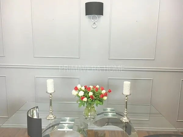 kinkiet glamour srebrny czarny