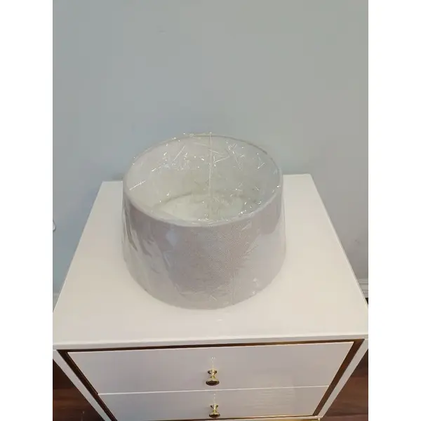 Light gray braided lampshade for the OS45 table lamp