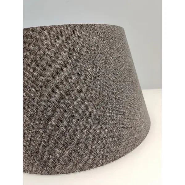 Abażur w stylu nowojorskim glamour szary stożek 35 cm DRUM OS24