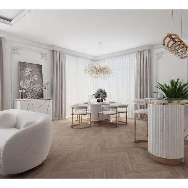 Krzesło beżowe na złotych nogach, designerskie do jadalni, toaletki MARCO