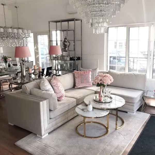 Ekskluzywny narożnik rozkładany złoty wygodna kanapa narożna z funkcją spania BIANKA