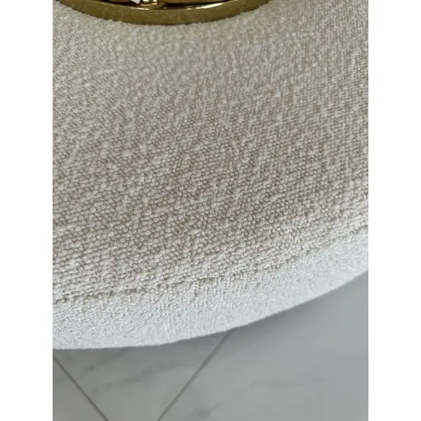 Nowoczesny półokrągły narożnik w literę U z funkcją spania złoty PARIS DOUBLE