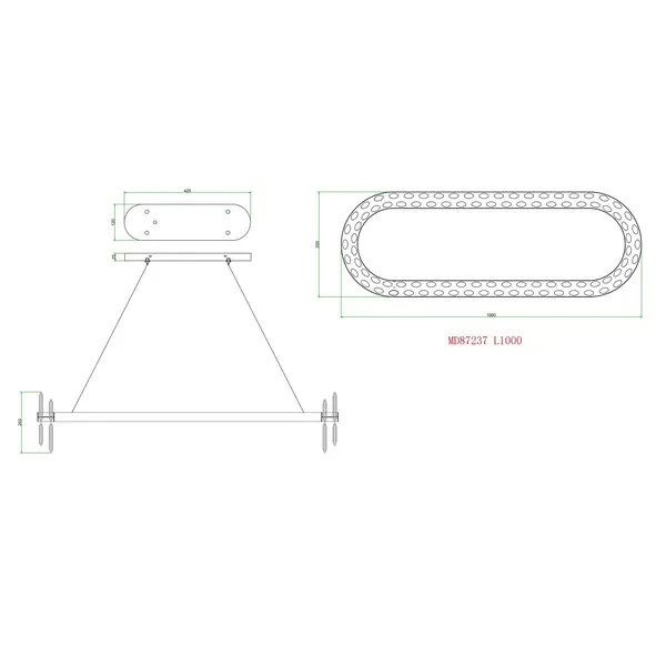 Crystal chandelier, glamor, gold, oblong, designer, exclusive in a modern style, pendant lamp above the table BULGARI L 100cm