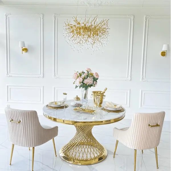 Chandelier, glamour ceiling lamp, modern hanging lamp RAIN M GOLD OUTLET