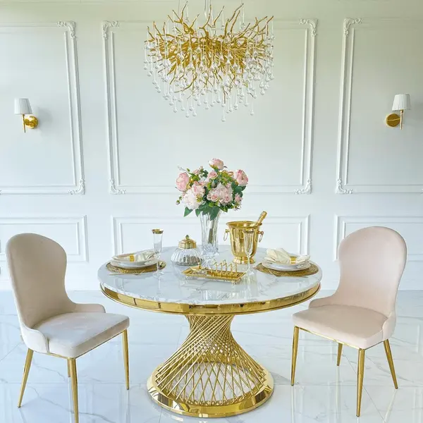 Chandelier, glamour ceiling lamp, modern hanging lamp RAIN M GOLD OUTLET