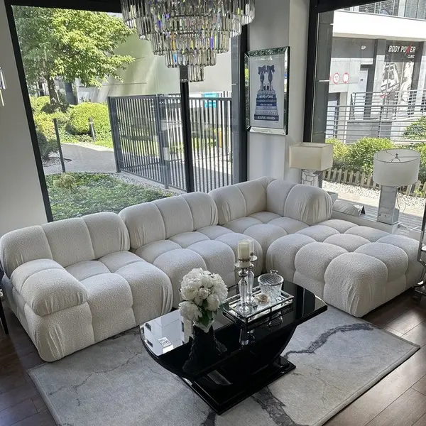 Elegant rug STATUARIO IVORY CARRARA gray by Maciej Zień