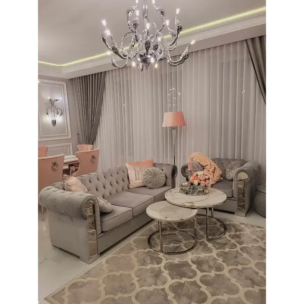 Fotel glamour do salonu chesterfield pikowany nowoczesny AVIATOR