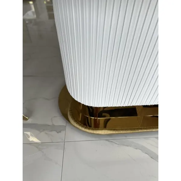 Stół złoty z marmurowym blatem, glamour do jadalni, nowoczesny, designerski ROYAL