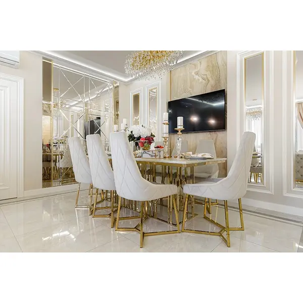 Chandelier, glamour ceiling lamp, modern hanging lamp RAIN M GOLD OUTLET